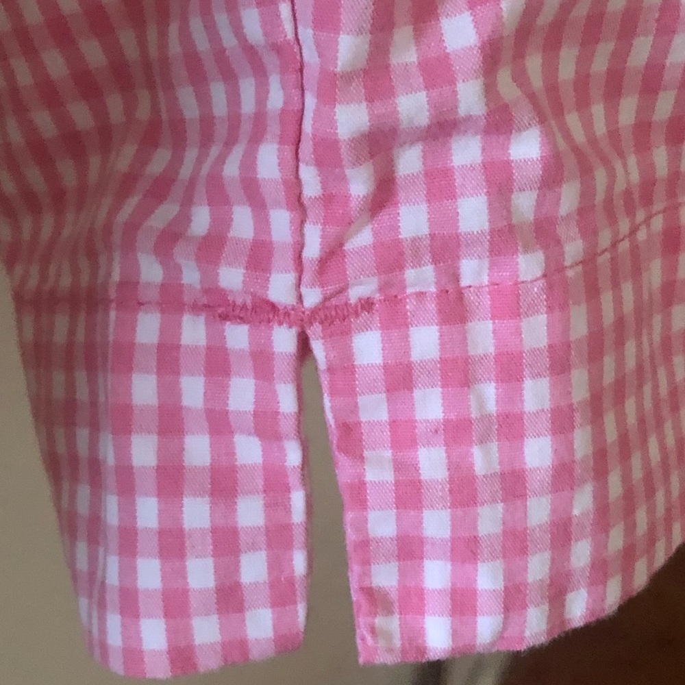 NY & Company Pink & White Gingham Bermuda shorts - Picture 5 of 6